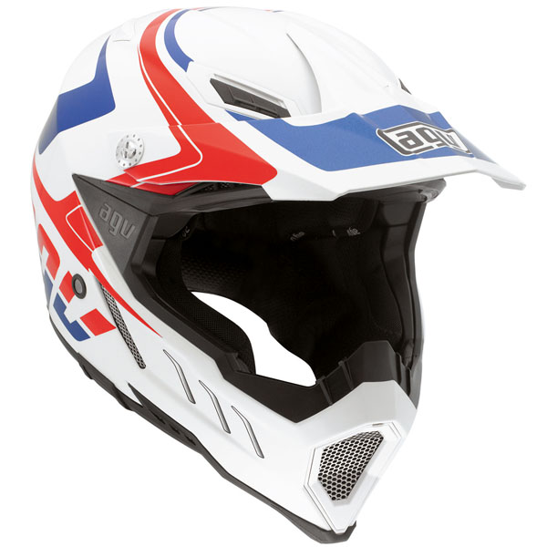 AGV AX8 Evo Klassik White Red Blue Click images for larger view