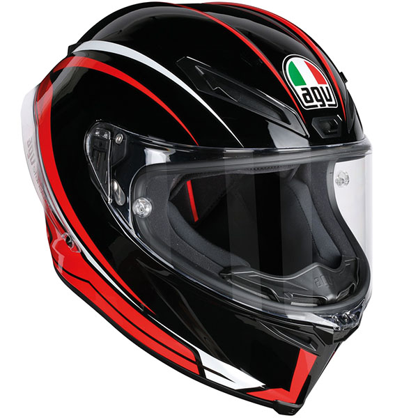 AGV Corsa-R Arrabbiata - Black / White / Red