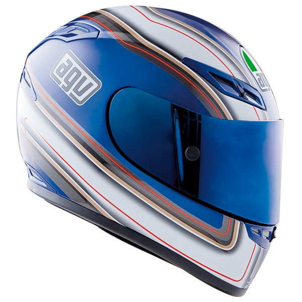 AGV GP-Tech Stripes - Blue / White / Gold