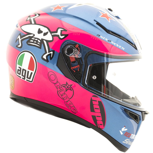 AGV K-3 SV Guy Martin - Pink / Blue