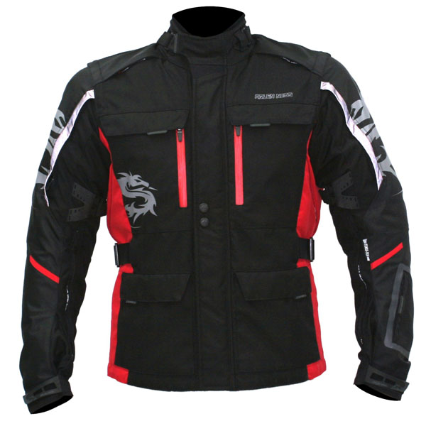 Arlen Ness NJ-8372 Jacket - Black / Red
