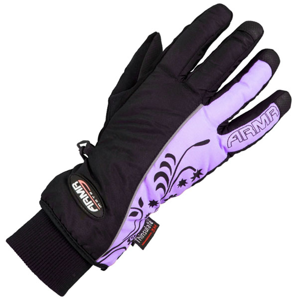 ARMR Moto Ladies LWP225 Glove - Black / Purple