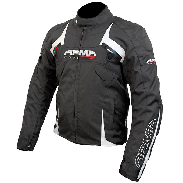 ARMR Moto Eyoshi Textile Jacket - Black / White