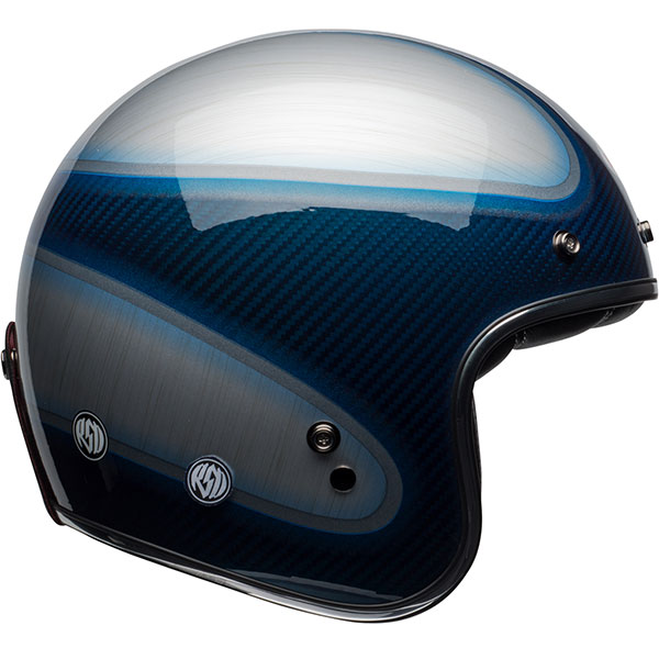 Bell Custom 500 Carbon Deluxe - Roland Sands Design Jager Candy Carbon Blue