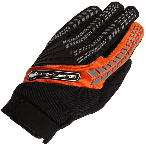 Buffalo Focus Gloves - Black / Orange