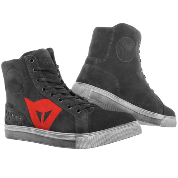 Dainese Street Biker D-WP Boots - Carbon Dark / Red