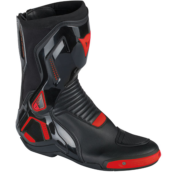 Dainese Course D1 Out Boots - Black / Fluo Red