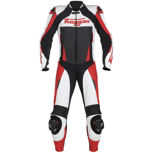 Furygan Full Apex 1 Piece Suit - White / Black / Red