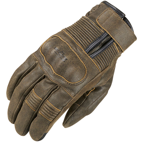 Furygan James D3O All Season Leather Gloves - Rust