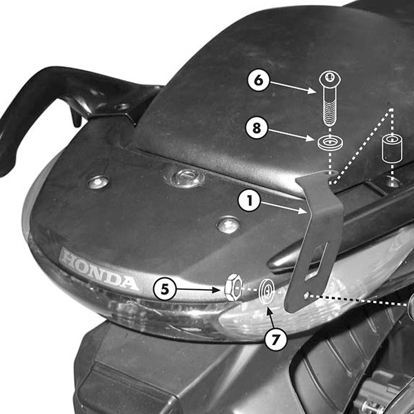Givi PLX174KIT Specific Kit - Honda CBF1000 / 500 / 600 / ABS