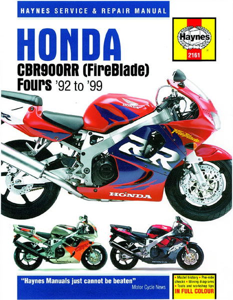 Haynes manual honda fireblade #4