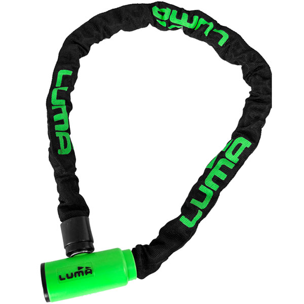 Luma Enduro 8 120 Chain & Lock - Green / Black