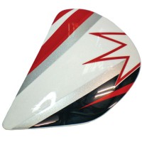 Arai Side Pods - J Type - Parkes Star Red