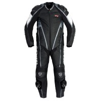 Rev'it TT 1 Piece Leather Suit - Black / White