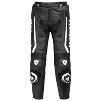 Rev'it Warrior Leather Jeans - Black / White