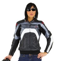 RST Ladies Rift Leather Jacket - Gun