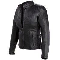 Spidi Ladies Myst Race Leather Jacket - Black