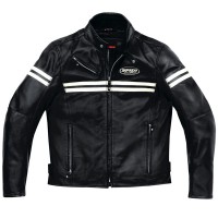 Spidi JK Leather Jacket - Black / Ice