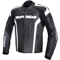 Spidi RR Leather Jacket - Black / White