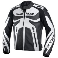 Spidi T-2 Leather Jacket - Black / White