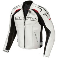 Spidi Track Leather Jacket - White
