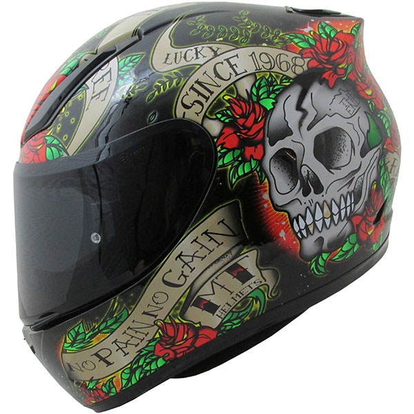 MT Revenge Skull & Roses - Black / Red