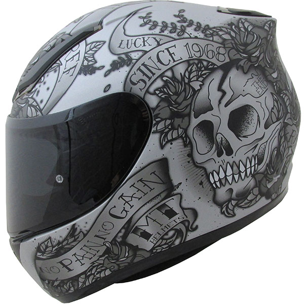 MT Revenge Skull & Roses - Grey / Black