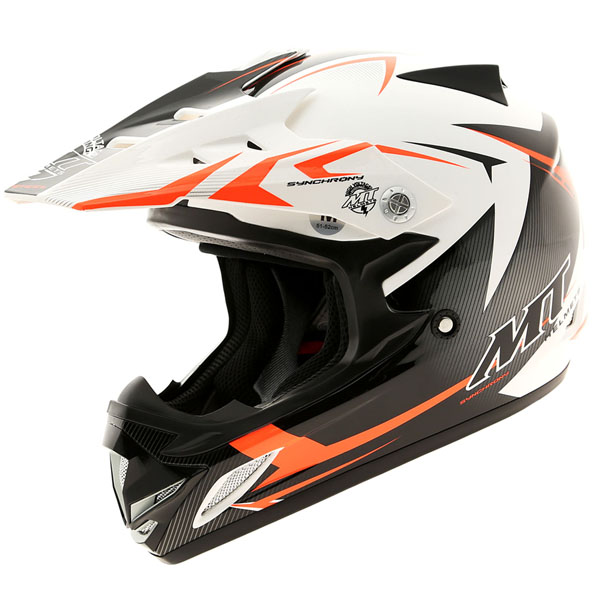 MT Kids MX2 Steel - White / Orange