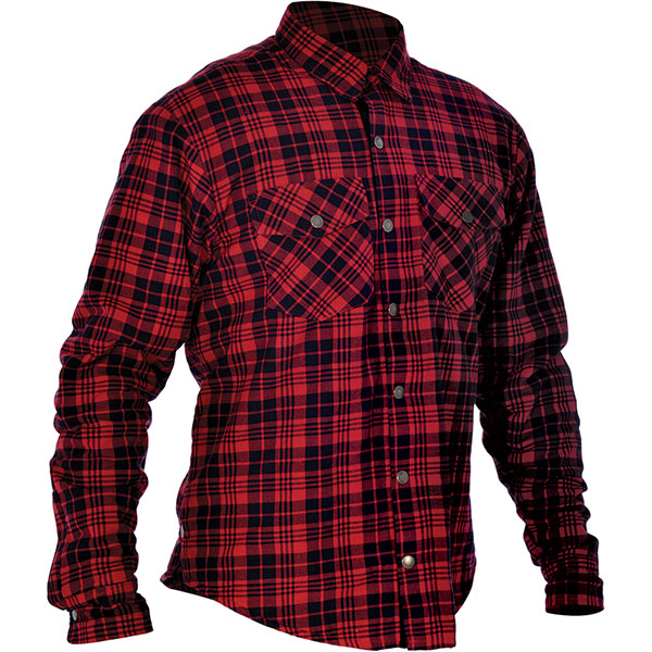 Oxford Kickback Aramid Fibre Shirt - Red / Black