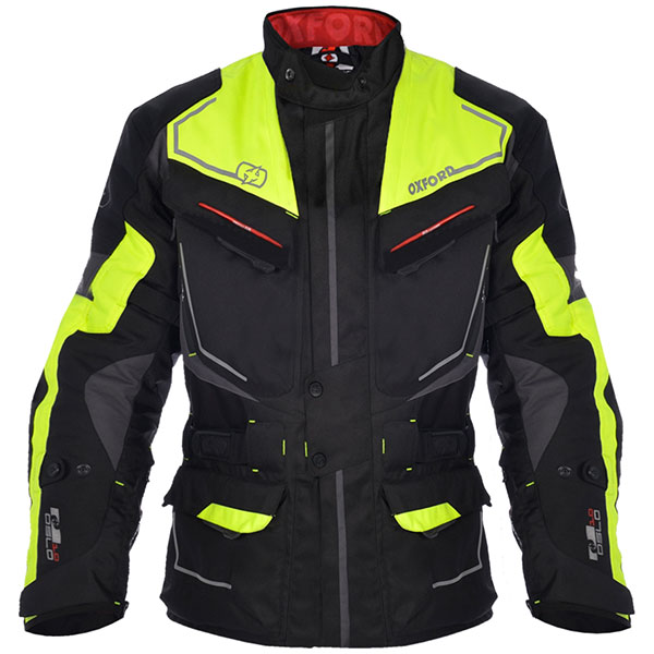 Oxford Oslo Textile Jacket - Grey / Fluo