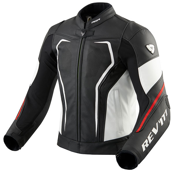 Rev'it Vertex GT Leather Jacket - Black / Red