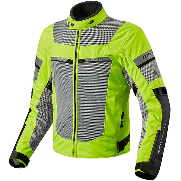 Rev'it Tornado 2 HV Textile Jacket - Neon Yellow / Silver