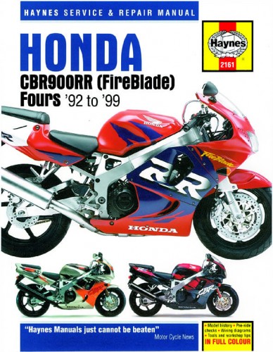 Haynes manual honda cbr 1100 #5