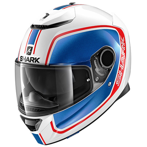 Shark Spartan Priona - White / Blue / Red
