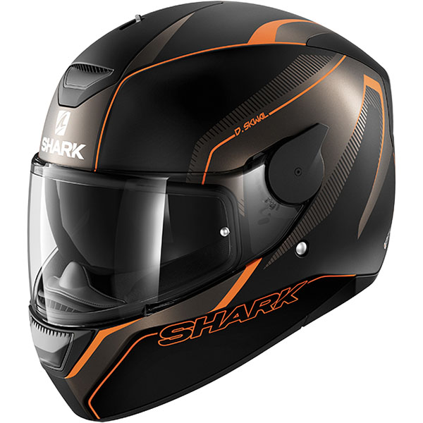 Shark D-Skwal Rakken - Matt Black / Anthracite / Orange