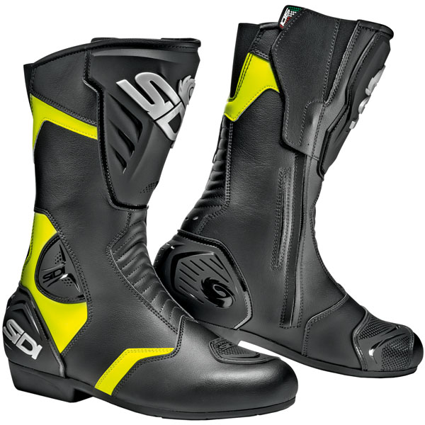 Sidi Black Rain Boots - Black / Yellow