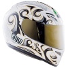 AGV T-2 Maori - White / Gun / Gold