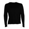 EDZ Mens Black Merino Wool Top
