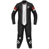 Rev'it CR 1 Piece Leather Suit - Black / White