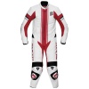 Rev'it CR 1 Piece Leather Suit - White / Red