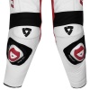 Rev'it CR 1 Piece Leather Suit - White / Red