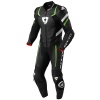 Rev'it Hunter 1 Piece Leather Suit - Black / Acid Green
