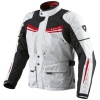 Rev'it Nautilus Textile Jacket - Silver / Red