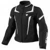 Rev'it Ladies Jupiter Textile Jacket - Black / White