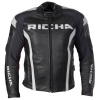 Richa Hub Leather Jacket - Black / White