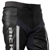 Richa Hub Leather Jeans - Black / White