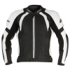 RST Stunt Leather Jacket - Black / White