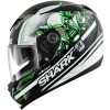 Shark S700S Circus - Black / Green / White