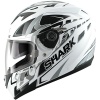 Shark S700S Stipple - White / Black / Silver