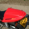 Pyramid Solo Seat Cowl -  FZR 600 - Unpainted Black